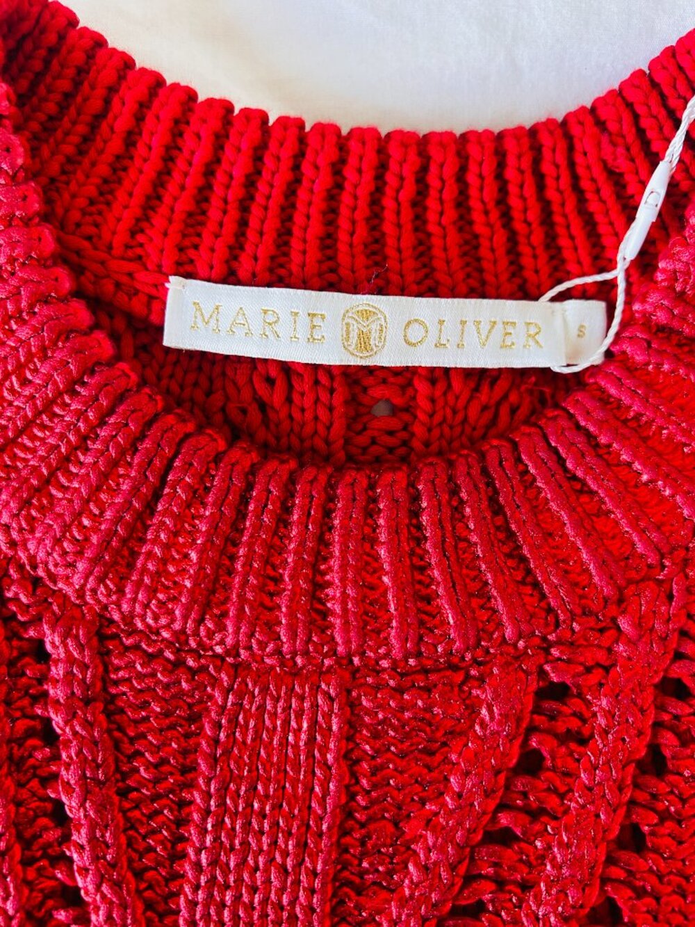 Marie Oliver knit metallic McGuire Top - Size SMALL - Picture 2 of 5